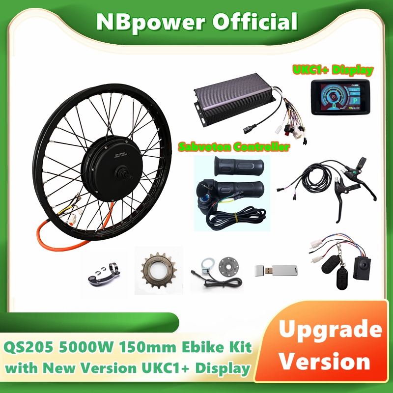 NBpower/QS205 5000W V3 150mm R - огляд і ціна Ebike Conversion Kit 72V 3000W