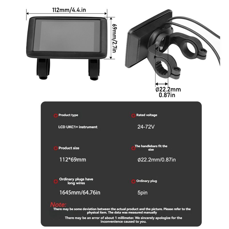 HOES-UKC1+ LCD Display Meter+  - огляд і ціна Sine Wave Controller 48V 72V 80A